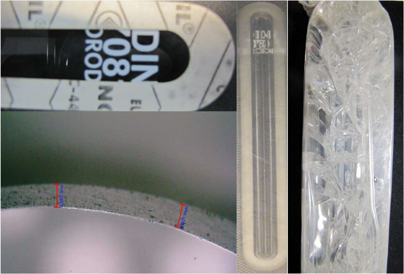 Typical characteristics of fake MAXOS glasses